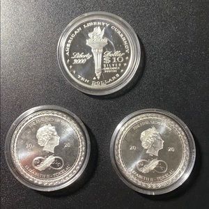 3 x 1 oz Silver Coins